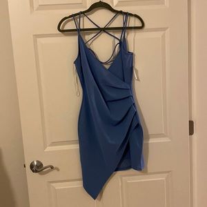 Blue mini dress